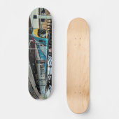 ライトブルーの列車 スケートボード (正面)