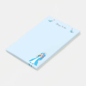 ライトブルーの可愛いお姫様 ポストイット (アングル)