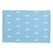 ライトブルーの可愛い雲 枕カバー (裏面)