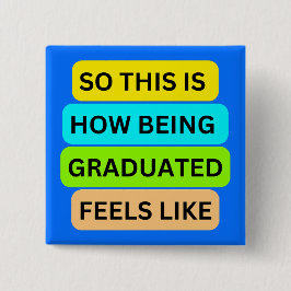 ライトブルーの四角ボタンSO_THIS_IS_HOW_BEING_GRA 缶バッジ