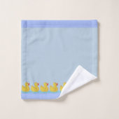 ライトブルーの子 ducklings バスタオルセット (ウォッシュタオル)