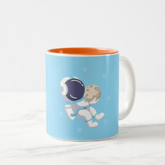 ライトブルーの宇宙飛行士 - マグカップ