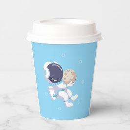 ライトブルーの宇宙飛行士 - マグ 紙コップ