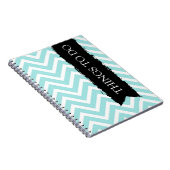 ライトブルーの山かっこ ノートブック (右側)