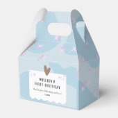 ライトブルーの星とハートの誕生日 フェイバーボックス (裏面サイド)