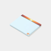ライトブルーの朝日とヒトデ ポストイット (アングル)