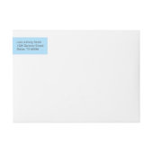 ライトブルーの梅とガラスの風鈴 ラップアラウンドラベル (正面)