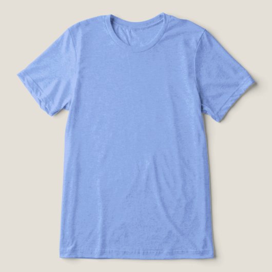 ライトブルーの無地 トライブレンドＴシャツ (デザイン正面)