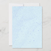ライトブルーの砂 招待状 (裏面)