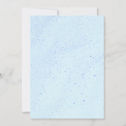 ライトブルーの砂 招待状 (裏面)