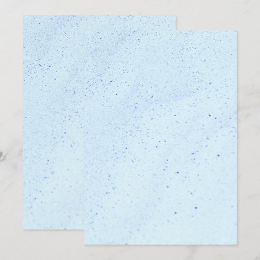 ライトブルーの砂 招待状 (正面/裏面)