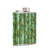 ライトブルーの竹林 フラスク (右)