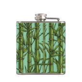 ライトブルーの竹林 フラスク (裏面)