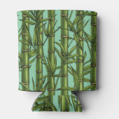 ライトブルーの竹林 缶クーラー (裏面)