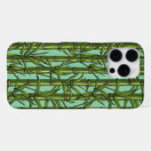 ライトブルーの竹林 iPhoneケース (裏面横)