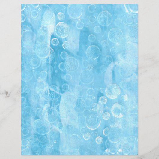 ライトブルーの紙シート上の円と球 (裏面)