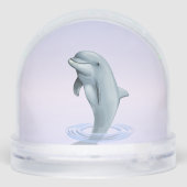 ライトブルーの美しいイルカパーソナライズされた (裏面)