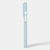 ライトブルーの背景にモダンなイルカと手書き風文字 Case-Mate iPhoneケース (裏面 / 左)
