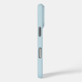 ライトブルーの背景にモダンなイルカと手書き風文字 Case-Mate iPhoneケース (裏面 / 右)