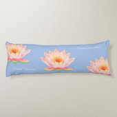 ライトブルーの花を楽しめるスイートドリームズロータス ボディピロー (裏面)
