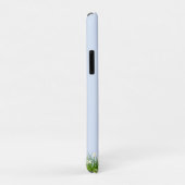 ライトブルーの花畑とピンクのフラミンゴ Case-Mate iPhoneケース (裏面/右)