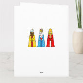 ライトブルーの賢い三人 カード (裏面)