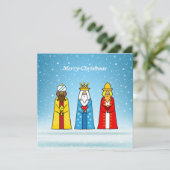 ライトブルーの賢い三人 カード (スタンド正面)