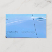 ライトブルーの車のドア 名刺 (裏面)