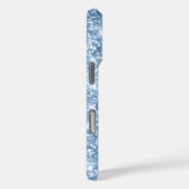 ライトブルーの輝くGlamシグネチャーガーリー Case-Mate iPhoneケース (裏面 / 右)