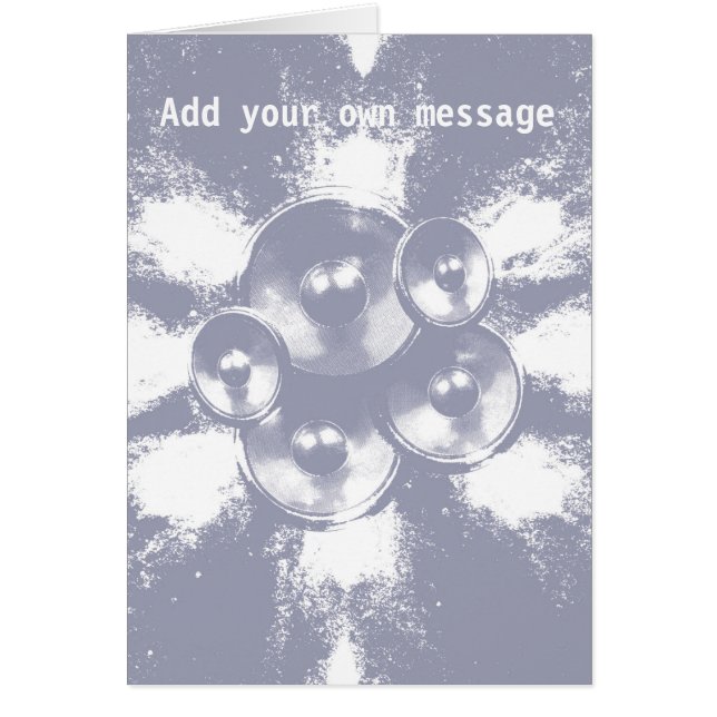 ライトブルーの音楽スピーカー (正面)