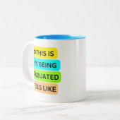 ライトブルーの2トーンマグSO_THIS_IS_HOW_BEING_GRADU ツートーンマグカップ (正面左)