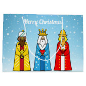 ライトブルーの3人の賢者 ラージペーパーバッグ (裏面)