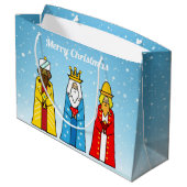ライトブルーの3人の賢者 ラージペーパーバッグ (裏面アングル)