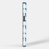 ライトブルーはっきりしたモダン蝶 Case-Mate iPhoneケース (裏面 / 右)