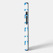 ライトブルーはっきりしたモダン蝶 Case-Mate iPhoneケース (裏面 / 左)