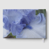 ライトブルーアイリス開花ボーイベビーシャワー ゲストブック (裏面)