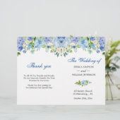 ライトブルーアジサイの緑の折り返し結婚の数 (スタンド正面)