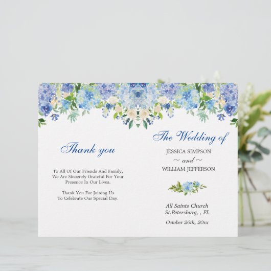 ライトブルーアジサイの緑の折り返し結婚の数 (スタンド正面)