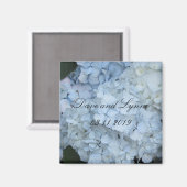 ライトブルーアジサイ マグネット (正面/裏面)