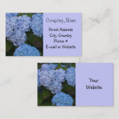 ライトブルーアジランジア 名刺 (正面/裏面)