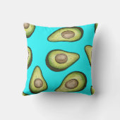 ライトブルーアボカド クッション (裏面)