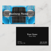 ライトブルーアンティーク車 名刺 (正面/裏面)