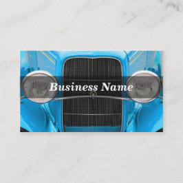 ライトブルーアンティーク車 名刺