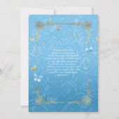 ライトブルーアンド金ゴールドバラキンセアニェラ 招待状 (裏面)