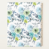 ライトブルーイエローグリーンフローラウェディングプランナー プランナー手帳 (裏面)