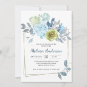 ライトブルーイエローグリーンフローラブライダルシャワー (正面)