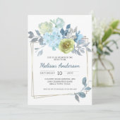 ライトブルーイエローグリーンフローラブライダルシャワー (スタンド正面)