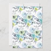 ライトブルーイエローグリーンフローラブライダルシャワー (裏面)