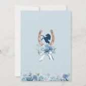 ライトブルーウエスタンチャラキンセアニェラ 招待状 (裏面)