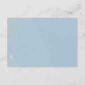 ライトブルーウォーター色フローラベビーシャワーアドバイス エンクロージャーカード (裏面)